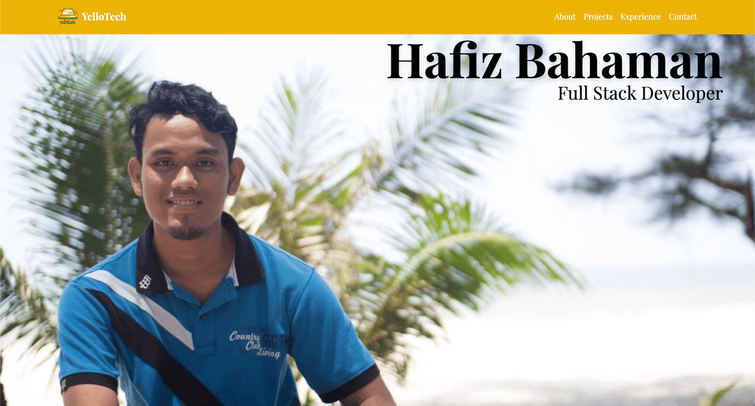 YelloTech : My Portfolio Website